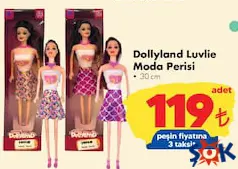 GOKİDY OYUNCAK BEBEK DOLLYLAND LUVLİE MODA PERİSİ 30 CM